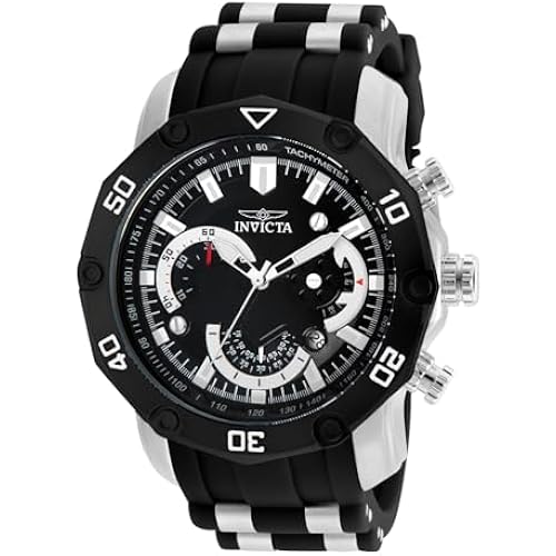 Invicta Men Pro Diver Scuba Quartz Watch, White, 23422