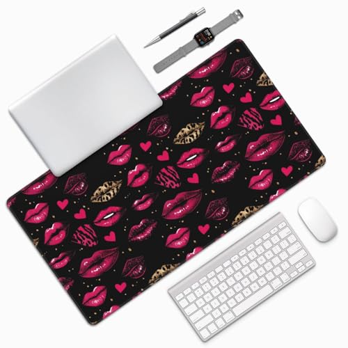 Tapis de souris pour ordinateur portable bureau chic et léopard