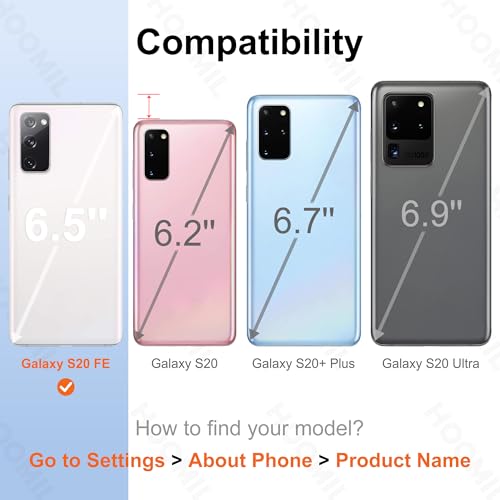 Image of HOOMIL Case for Samsung Galaxy S20 FE, Anti-Yellowing, Crystal Clear