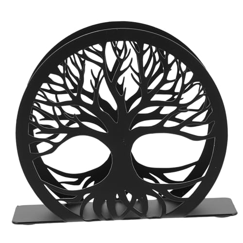 SAFIGLE Servilletero Metálico Creativo con Diseño Hueco de Árbol Soporte Resistente con Base Antideslizante para Mesa Cocina Fiesta y Fácil Limpieza y Decoración Moderna para Hogar