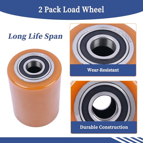 Image of Load Wheel Compatible with Toyota 8HBW23 Model Electric Pallet Jack Lift Truck 2 Pcs Wheels