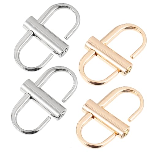PHENOFICE 4pcs Diy Buckle Strap Accessories Metal Chain Bag Belt Adjustment Buckle Screw Fastening