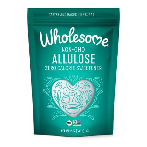 Wholesome Sweeteners 12-Ounce Allulose Sweetener, Zero Calorie Sugar Substitute, Keto Friendly, Non GMO, Non-Erythritol, Gluten Free & Vegan Sweetener, 1 Pack Cover