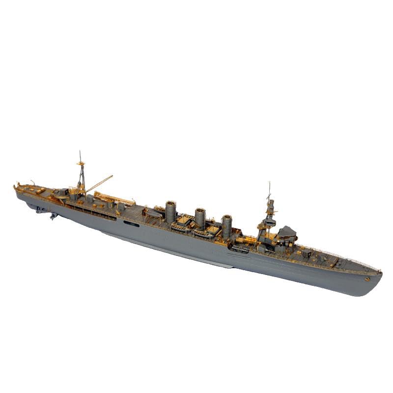 Rainbow Battleship Unpainted 1 / 350Detail Up IJN Light Cruiser Tama 1942/1944 ulepszony zestaw [7PE, 7 + 2Metalowe lufy, 3DP * 7]