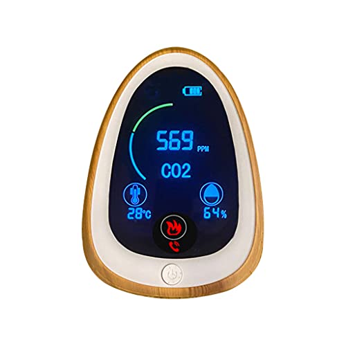 Medidor de CO2 para interiores con función de alarma, temperatura y humedad relativa, detector de dióxido de carbono, aire