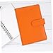 jojofuny Pu Leather Cover Accounting Notebook Binder Easy Wipe Protective Shell