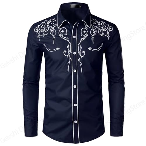 Camiseta de manga larga para hombre transpirable estilo occidental contra climas frescos 4