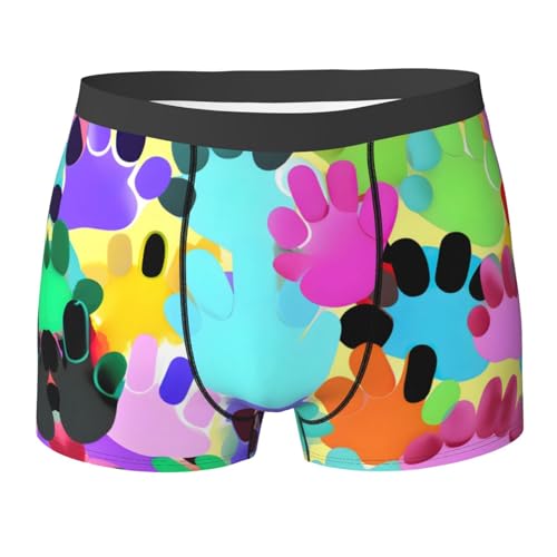 Silhouettes of Martial Print Men's Boxer Briefs,Luxury Underwear Trunks,Athletic Underwear - Ideal for Daily Athletic