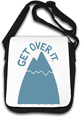 Sac à bandoulière blanc Get Over It Mountain Top imprimé montagne avec sangle réglable