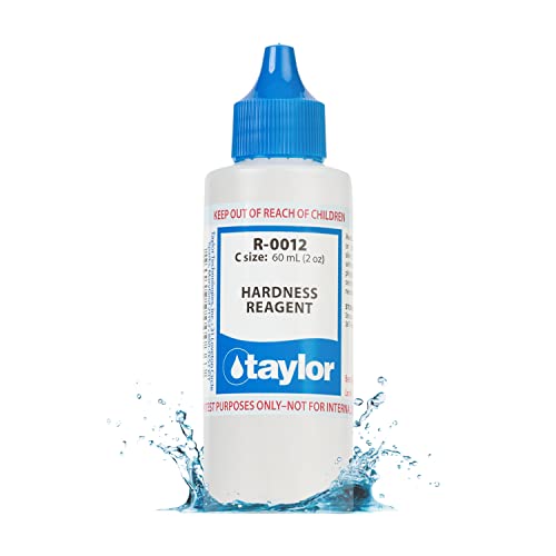 Taylor R-0012-C, Hardness Reagent, 2 Ounce, for Testing Calcium Hardness in Pool and Spas, Dropper Refill for Water Test Kits, Replace Annually | Made in The USA