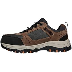 Calzado De Seguridad Skechers Skechers GREETAH, Zapatillas para Hombre, Brown Suede Leather W/ Textile, 41 EU