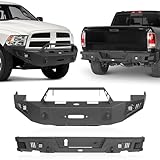 Hooke Road Ram 1500 Bumper Front and Rear Bumpers Kit for Dodge Ram 1500 2009 2010 2011 2012