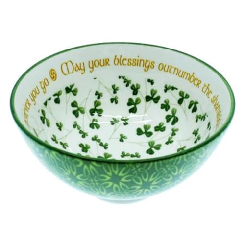 Royal Tara Irish Ceramic Blessing Bowl Shamrock Celtic