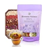 Hormone Balance Herbal Tea, Women’s Natural Menstrual Cycle Support Hormonal Balance & Relaxation with 8 Precious Herbs Formula with Raspberry Leaf, Chamomile, Ginseng(15 Cups) 100g (1 pcs (15 Tea bags))