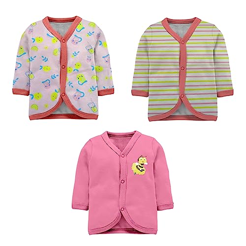 Image of Tinchuk Baby Boy's & Baby Girl's Printed T-Shirt /Jhabla /Nightsuits with Assorted Prints- Multi-Pack