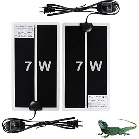 NEKOSUKI 2PCS Manta Calefactora para Reptiles con Temperatura Ajustable Cover