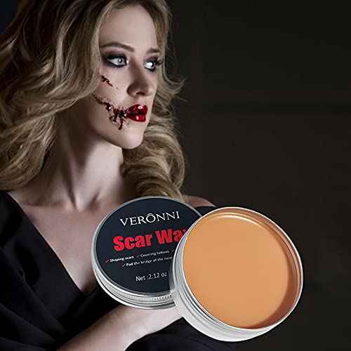 CargoTi Capa para cicatrizes de cera maleável para pele corporal fácil de moldar, adequada para fest