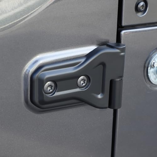 Voodonala for Jeep Wrangler JL JT 2Doors 4XE 2018-2024 Car Door Hinge Cover Compatible with Jeep Wrangler JL JT 4XE 2Doors 2018 2019 2020 2021 2022 2023 2024 (Matte Black,ABS,8Pcs/Set) by Voodonala - Image 5