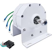 10000W/12000W Low RPM Permanent Magnet Generator 12V 24V 48V, Three-Phase Alternator,Free Energy Gearless Permanent Magnet Generator Motor DIY for Wind Turbine Water Turbine,