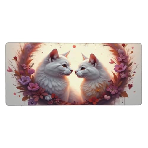 Tapis de souris de jeu avec bords cousus renforcés et base caoutchouc