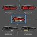 VLAND Headlights and Tail Lights Compatible with Lancer&EVO 2008-2020(Demon Eyes Black Headlamps+ Smoke/Tinted Rear Lamp Assembly)