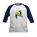CafePress Bumblebee Baseball Jersey Kids Cotton Baseball Jersey, 3/4 Raglan Sleeve Shirt Navy/White