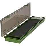 34,5 x 9 x 2,5 cm große, grüne Aufbewahrungsbox aus Kunststoff mit Angelhaken zum Karpfen-/Süßwasserangeln von NGT