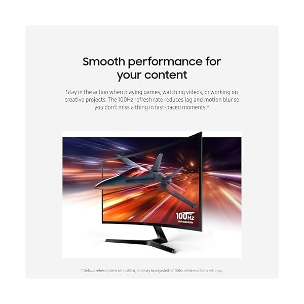 SAMSUNG 27" Essential S3 (S36GD) Series FHD 1800R Curved Computer Monitor, 100Hz, Game Mode, Advanced Eye Comfort, HDMI and D-sub Ports, LS27D366GANXZA, 2024 - Image 5