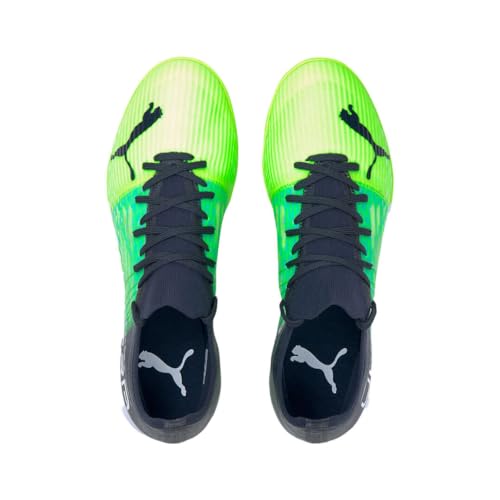 PUMA Puma Men's Ultra 3.3 Turf Training Soccer Shoe, Green Glare-Elektro Aqua-Spellbound, 8.5