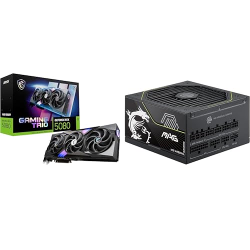 �y�O���t�B�b�N�X�J�[�h�����d���Z�b�g�z MSI GeForce RTX 5080 16G GAMING TRIO OC �O���t�B�b�N�X�J�[�h VD8975 + MSI MAG A1000PLS PCIE5 PC�d�����j�b�g 1000W ATX3.1/PCI