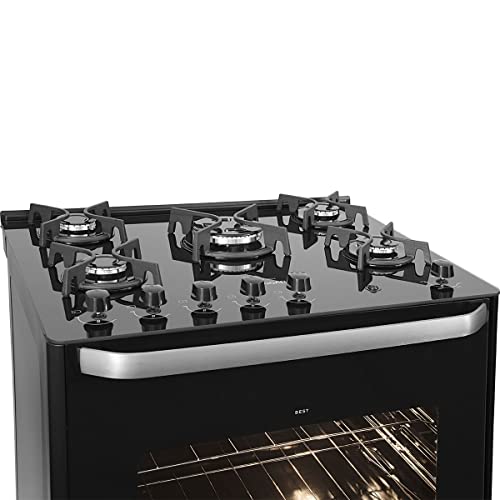 Fogão Best Cook Mesa de Vidro 5 Bocas Preto - SUGGAR - FGV505PT