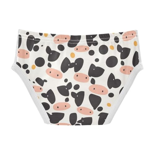 KLL Cow Spot Black and White Toddler Boys' Cotton Athletic Underwear Breathable Children Undies2