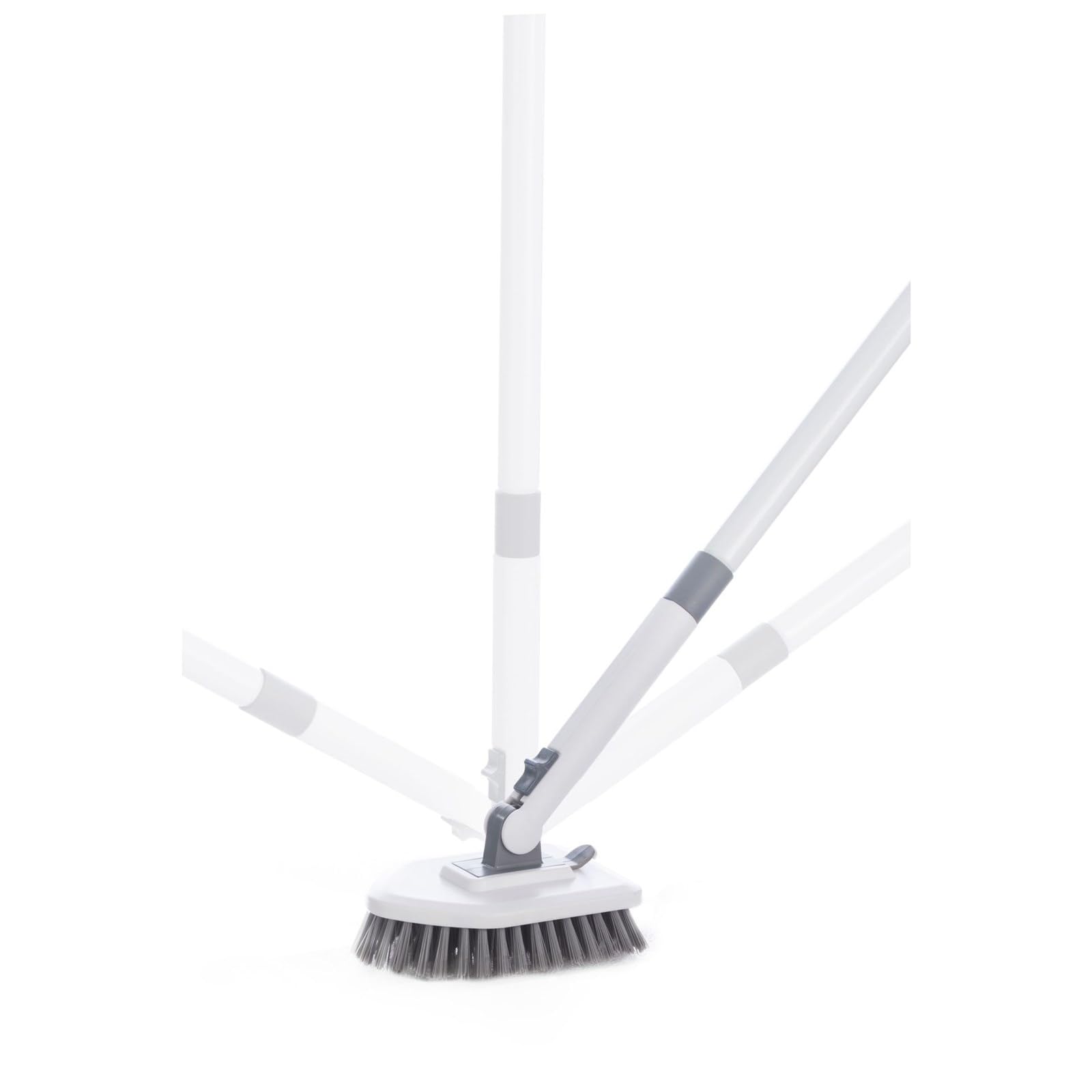Herramienta de limpieza triangular para suelos de azulejos, cepillo multisuperficie y limpiaparabrisas para baño y ducha, herramienta de limpieza eficiente para un brillo sin rayas