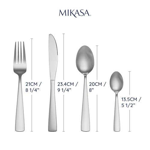 Mikasa Harlington 24pc Stainless Steel Cutlery Set, Gift Boxed, Silver - Image 2