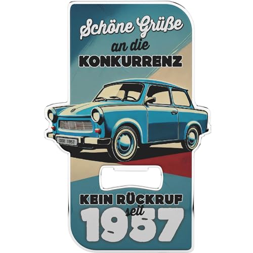 LANOLU Flaschenöffner TRABANT, DDR Geschenke für Männer, magnetisch, Lustiger Bieröffner, DDR Produkte Haushalt passend für DDR Geschenkbox LANOLU Flaschenöffner TRABANT, DDR Geschenke für Männer, magnetisch, Lustiger Bieröffner, DDR Produkte Haushalt passend für DDR Geschenkbox