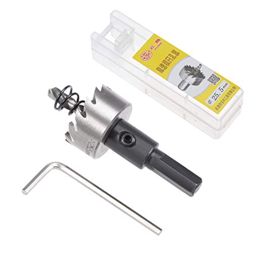 sourcingmap 25.5mm HSS Drill Bit Hole Saw for Stainless Steel Metal Alloy Wood, 25.5x14mm - Image 4