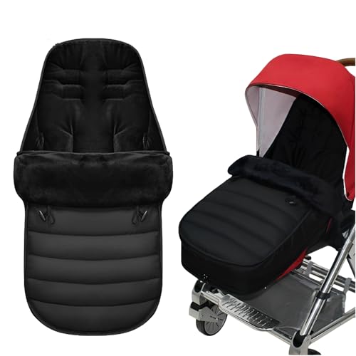 Universal Stroller Footmuff for Baby, Winter Baby Stroller Bunting Bag, Warm Soft Ultra-fine Fleece Stroller Sleeping Bag for Cold Weather, Waterproof & Windproof, Footmuff Blanket Must Have