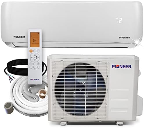 Pioneer Air Conditioner WYS012A-20 Wall Mount Ductless Inverter+ Mini Split Heat Pump, 12000 BTU-110/120V