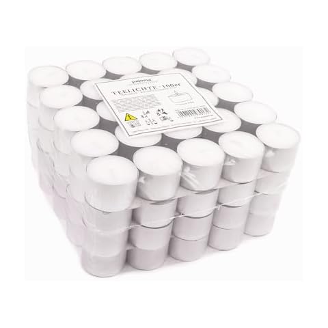 pajoma® Bougies chauffe-plat blanches Cover