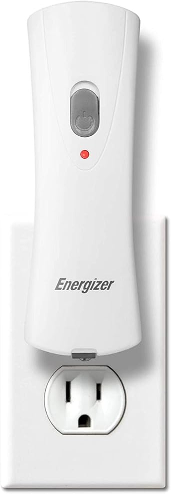Energizer Auto-On LED Flashlights Rechargeable for Home Power Failure, Plug in LED Flashlight for Power Outage, Night Light, Hurricane Preparedness