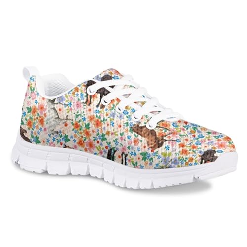 SYtrade Girl's Running Shoes Lace Up Walking Tennis Sneakers