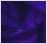 MDS Pack of 5 Yard Sheer Organza Fabric for Wedding Party Home Event Banquet Decorations, Backdrop Curtain Craft Dress Sewing Fashion DIY Crystal Organza Tulle Fabric Bolt 44” Wide - Royal Blue