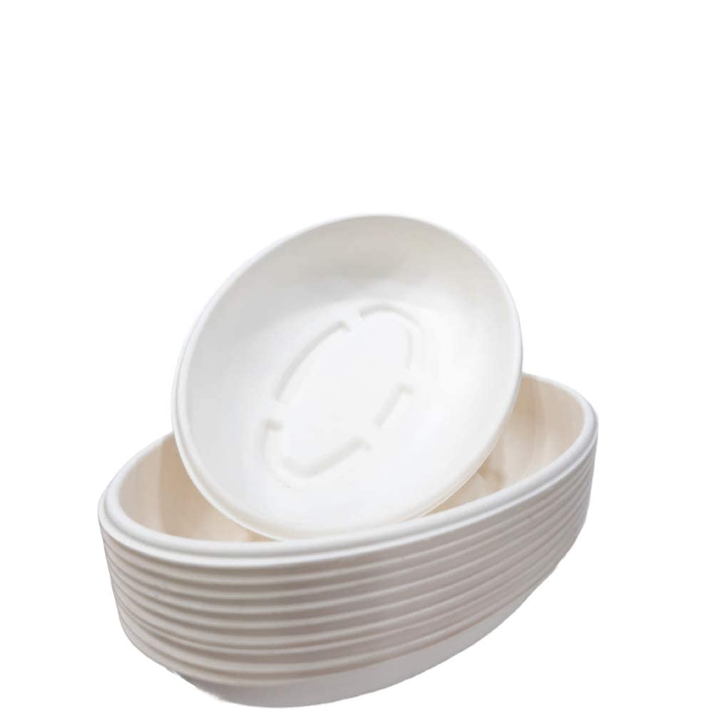 Packing ECO Friendly Bagasse 18oz burrito bowl biodegradable, Compostable, Natural Disposable Paper, Bagasse - 25 Pieces