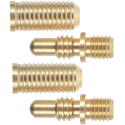 Cabilock Tornillos de Cobre para Juntas de Extensión de Taco de Billar, Kit de 2 Juegos de Tornillos de Pasador de Unión, Accesorios Resistentes para Reparación y Conexión Profesional