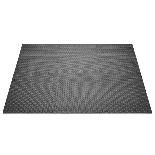 Sunny Health & Fitness 1/2" Thick Puzzle Floor Mats for Home & Gym Use - image 4