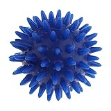 FashionCha Spiked Massage Ball, Spiked Massage Roller, Home Travel Use, 2.4 Inch Diameter Exercise Ball, Fitness Ball, Blue, 6cm