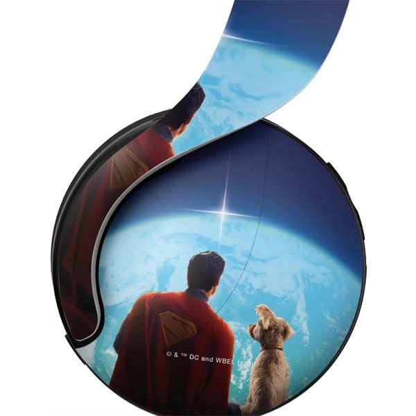 Skinit Decal Gaming Skin Compatible with Pulse 3D Wireless Headset for PS5 - Officially Licensed Superman 2025 Superman & Krypto Watch The Earth Design