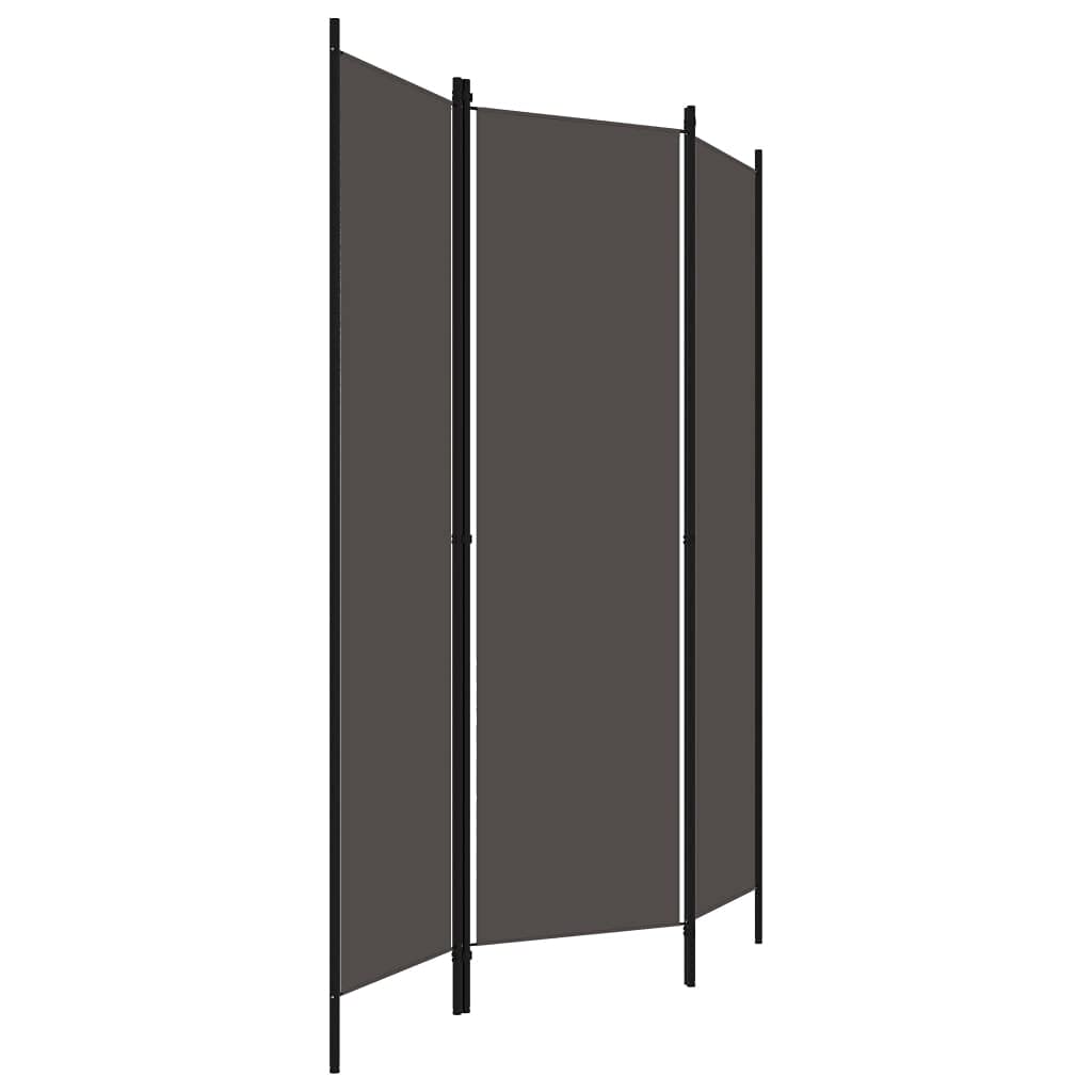 Paravento a 3 Pannelli Antracite 150x180 cm, Mobili,Separè, 2.76kg-320717