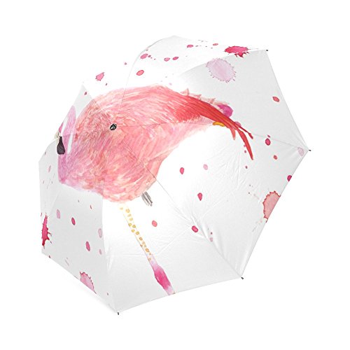 Unique Beautiful Pink Flamingo, Love Flamingo Folding Rain Umbrella/Parasol/Sun Umbrella #TOP1