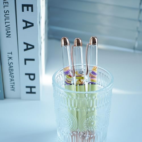 Image of Smile Emott Funny Pens Cute Floater Floating Liquid Writing Journaling Office Pen Unique Gift For Women Men